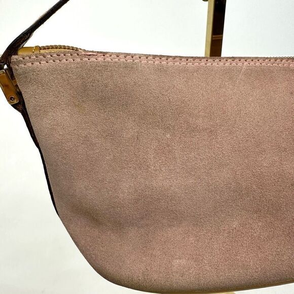 Vintage Gucci Pink Suede Boat Pochette - Picture 11 of 16
